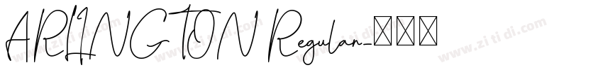 ARLINGTON Regular字体转换